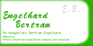 engelhard bertram business card